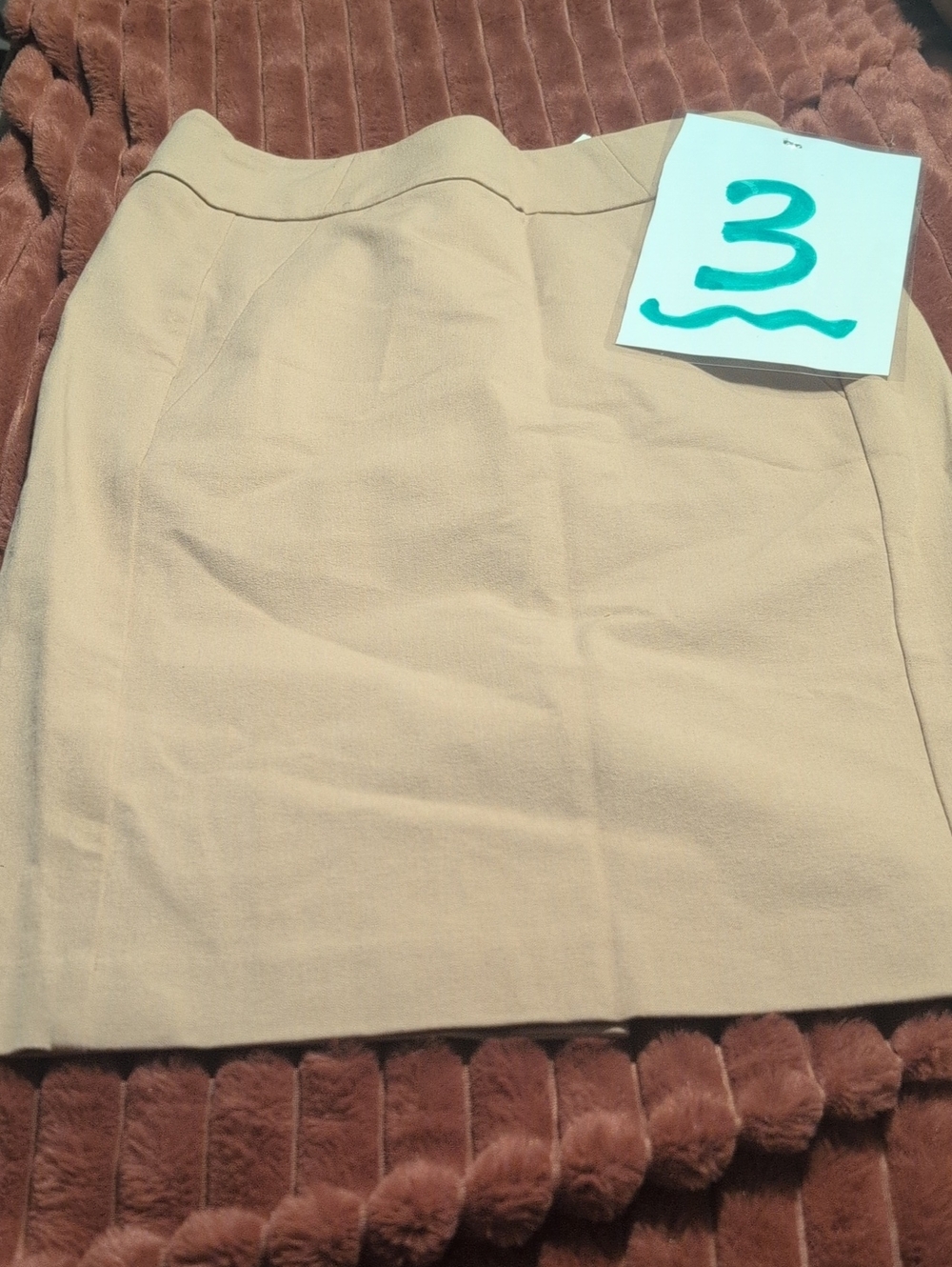 Ann Taylor Beige Pencil Skirt